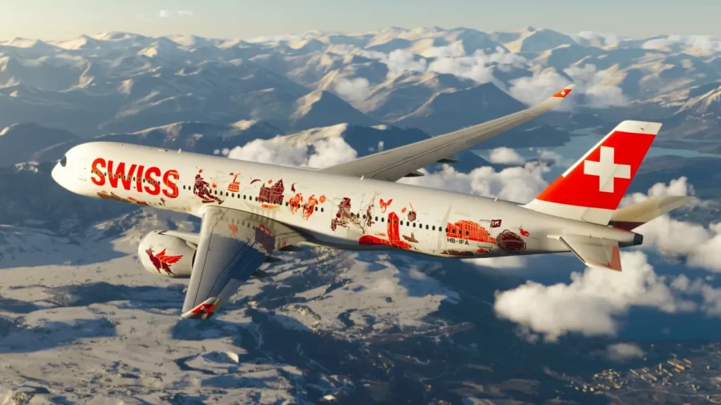 Swiss’ first Airbus A350 gets a special livery