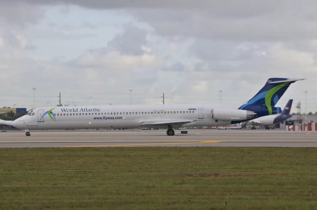 Unique aircraft chained up in Miami